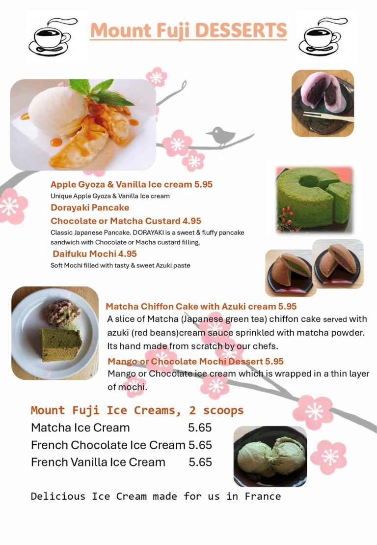 Desserts